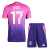 Maillot de Supporter Allemagne Wirtz 17 Extérieur Euro 2024 Pour Enfant